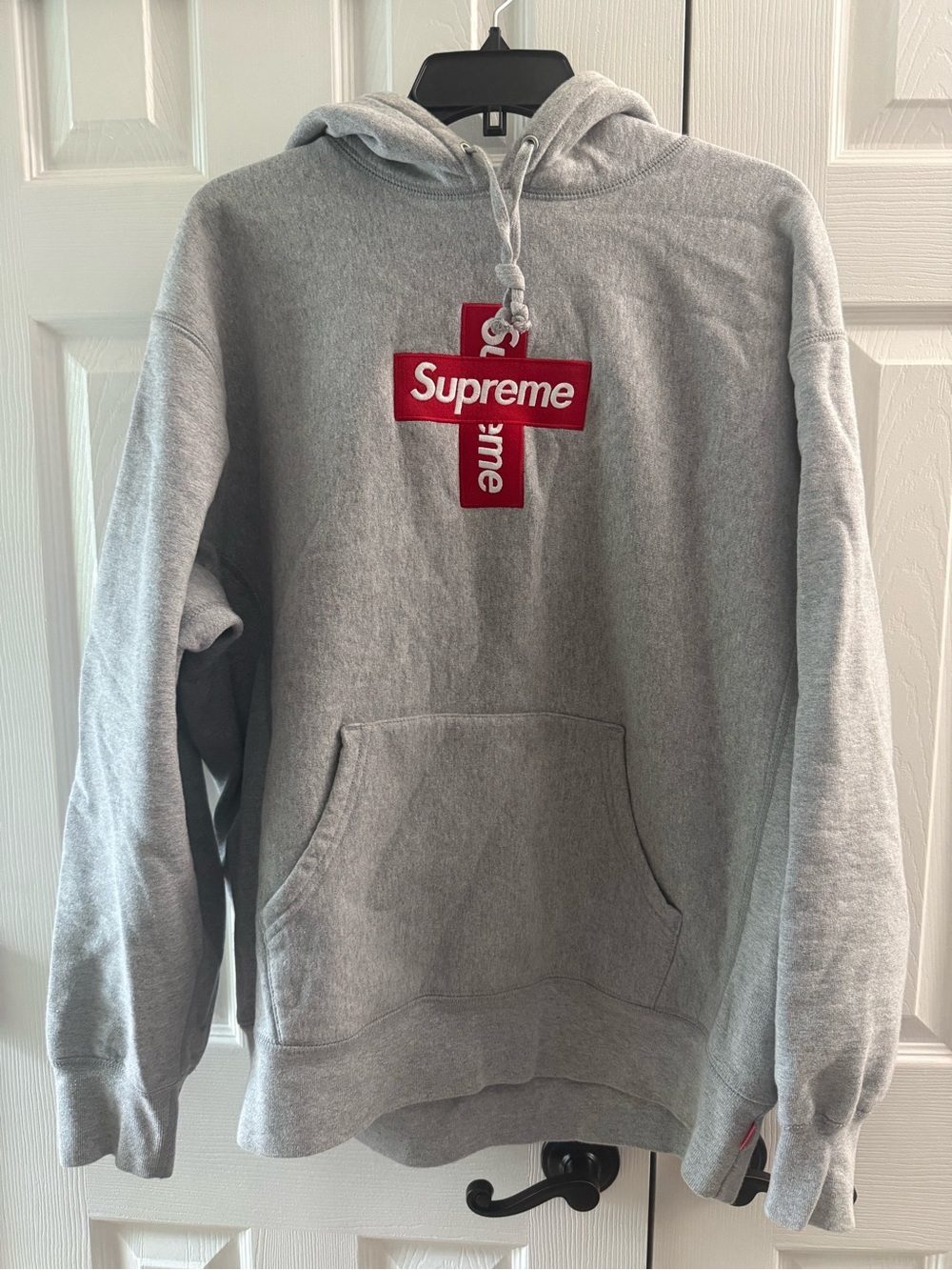 Supreme Gray Hooded Sweatshirt